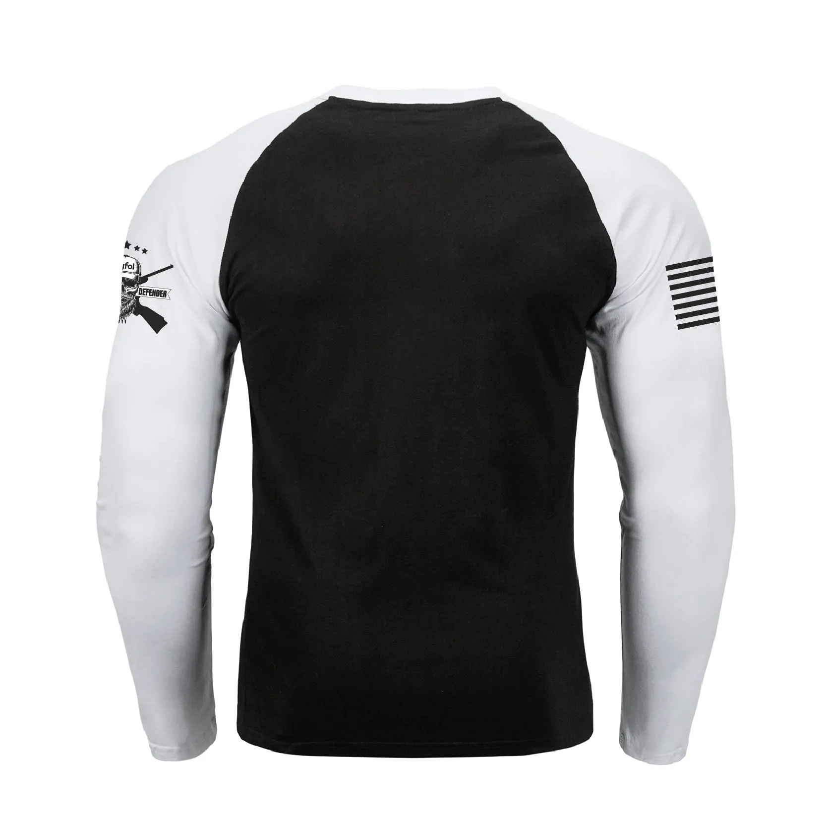 IN MY DEFENSE IWA LEFT UNSUPERVISED RAGLAN GRAPHIC LONG SLEEVE T-SHIRT