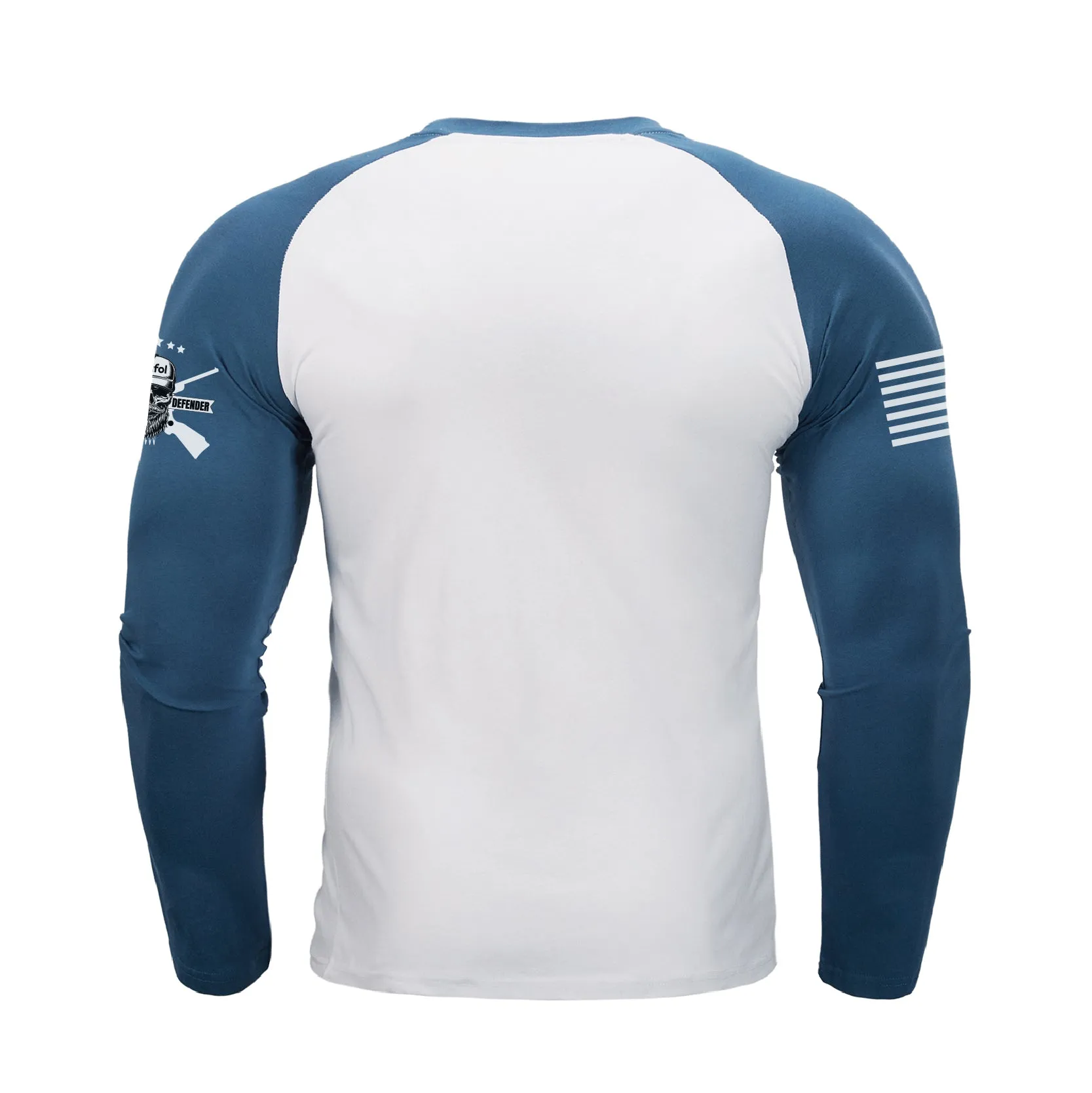 IN MY DEFENSE IWA LEFT UNSUPERVISED RAGLAN GRAPHIC LONG SLEEVE T-SHIRT