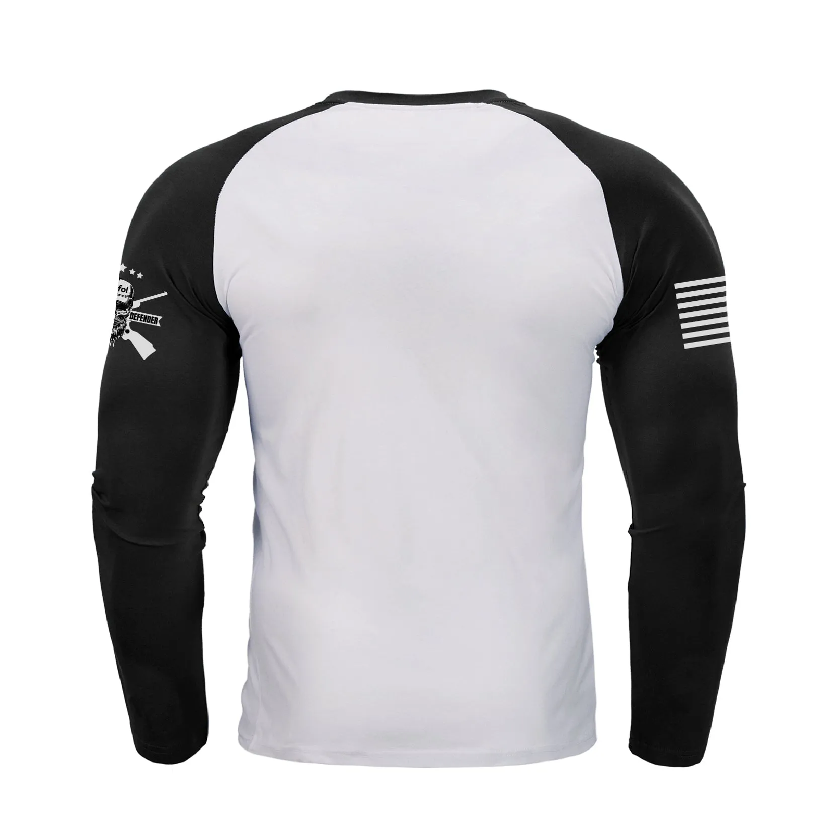 IN MY DEFENSE IWA LEFT UNSUPERVISED RAGLAN GRAPHIC LONG SLEEVE T-SHIRT