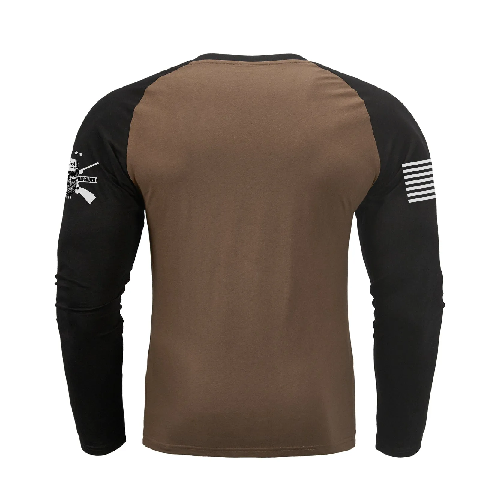 IN MY DEFENSE IWA LEFT UNSUPERVISED RAGLAN GRAPHIC LONG SLEEVE T-SHIRT