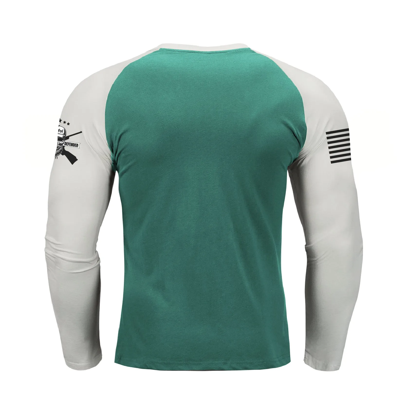 IN MY DEFENSE IWA LEFT UNSUPERVISED RAGLAN GRAPHIC LONG SLEEVE T-SHIRT