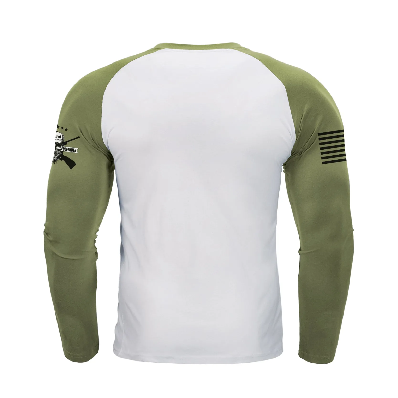 IN MY DEFENSE IWA LEFT UNSUPERVISED RAGLAN GRAPHIC LONG SLEEVE T-SHIRT