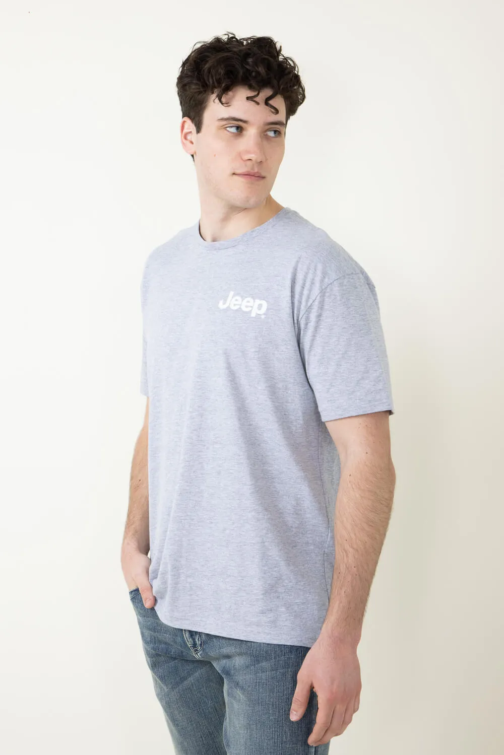 Jeep USA Labs T-Shirt in Heather Grey | 3074-HEATHERGREY