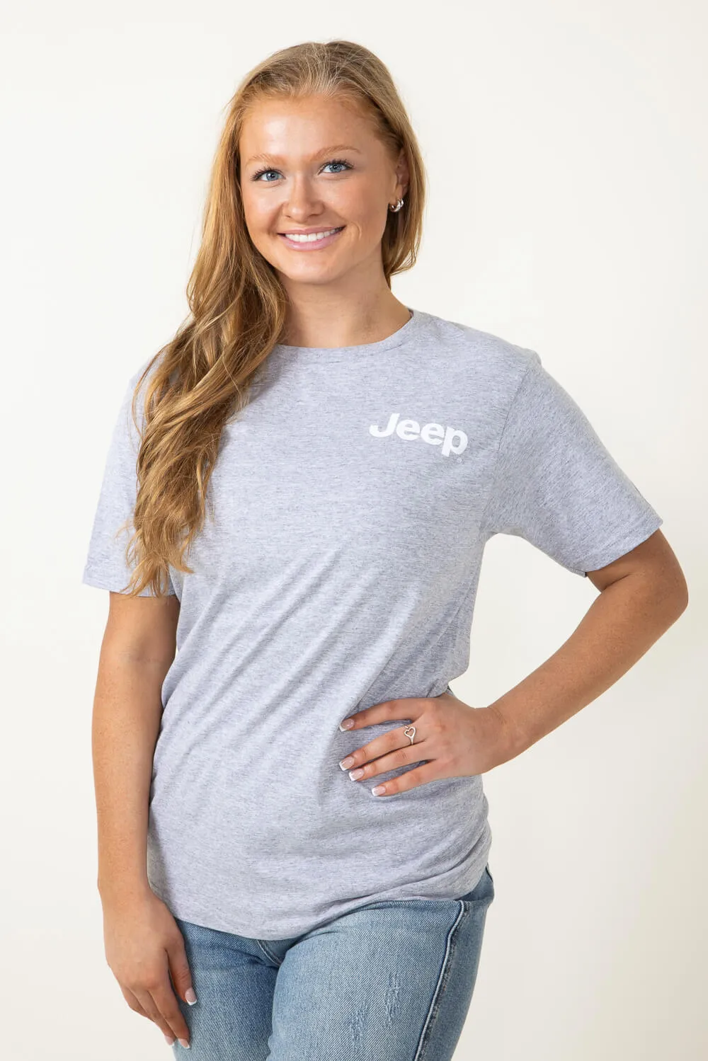 Jeep USA Labs T-Shirt in Heather Grey | 3074-HEATHERGREY