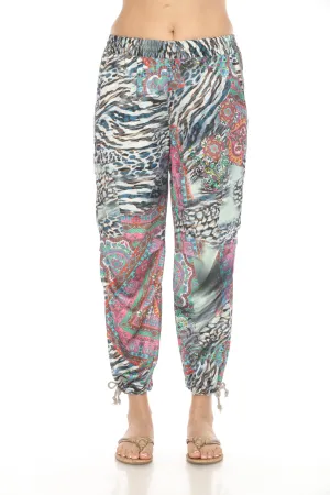 Johnny Was Yulia Paisley Tie Cargo Pants C65024-E
