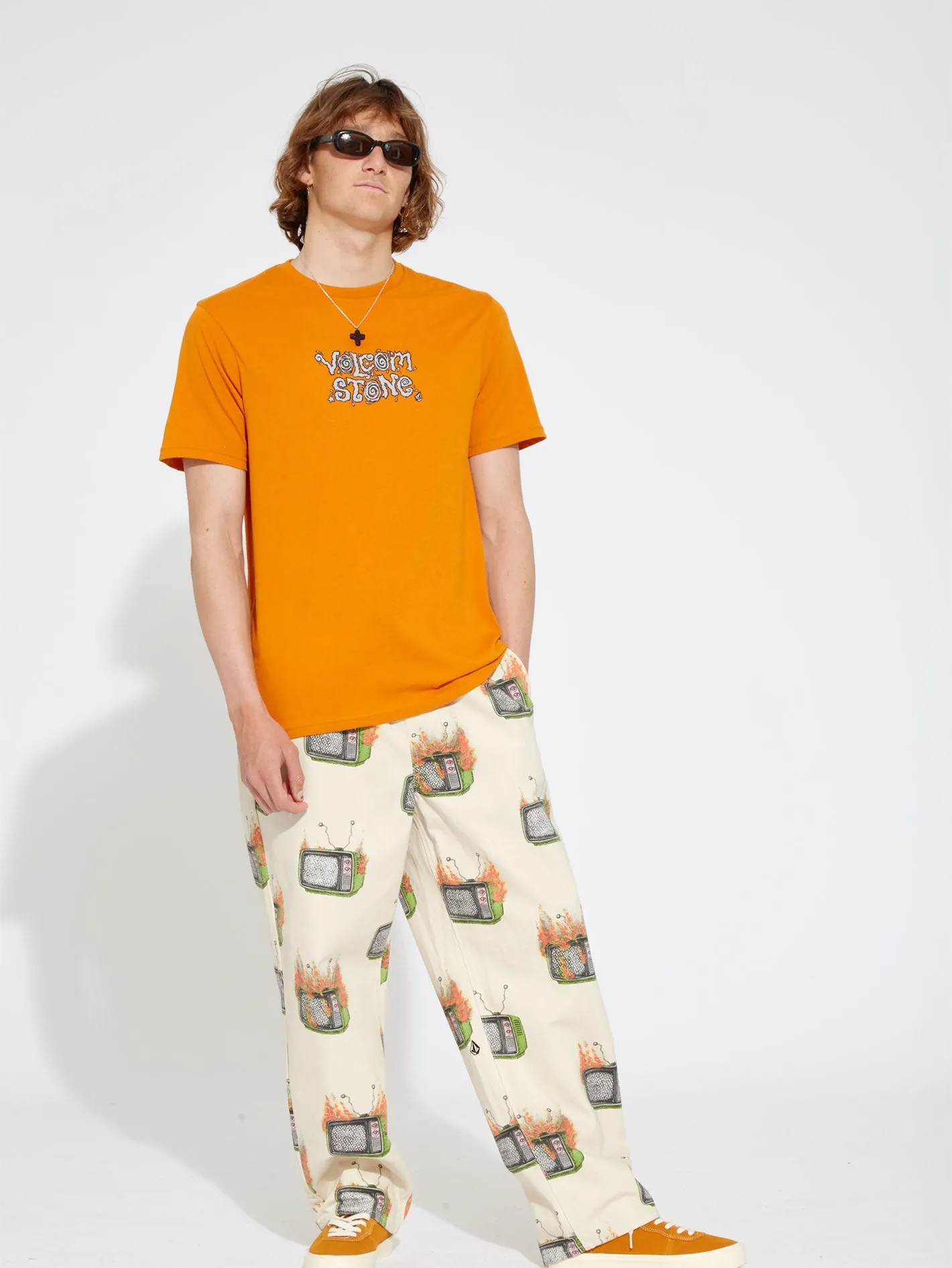 Justin Hager In Type T-shirt - SAFFRON