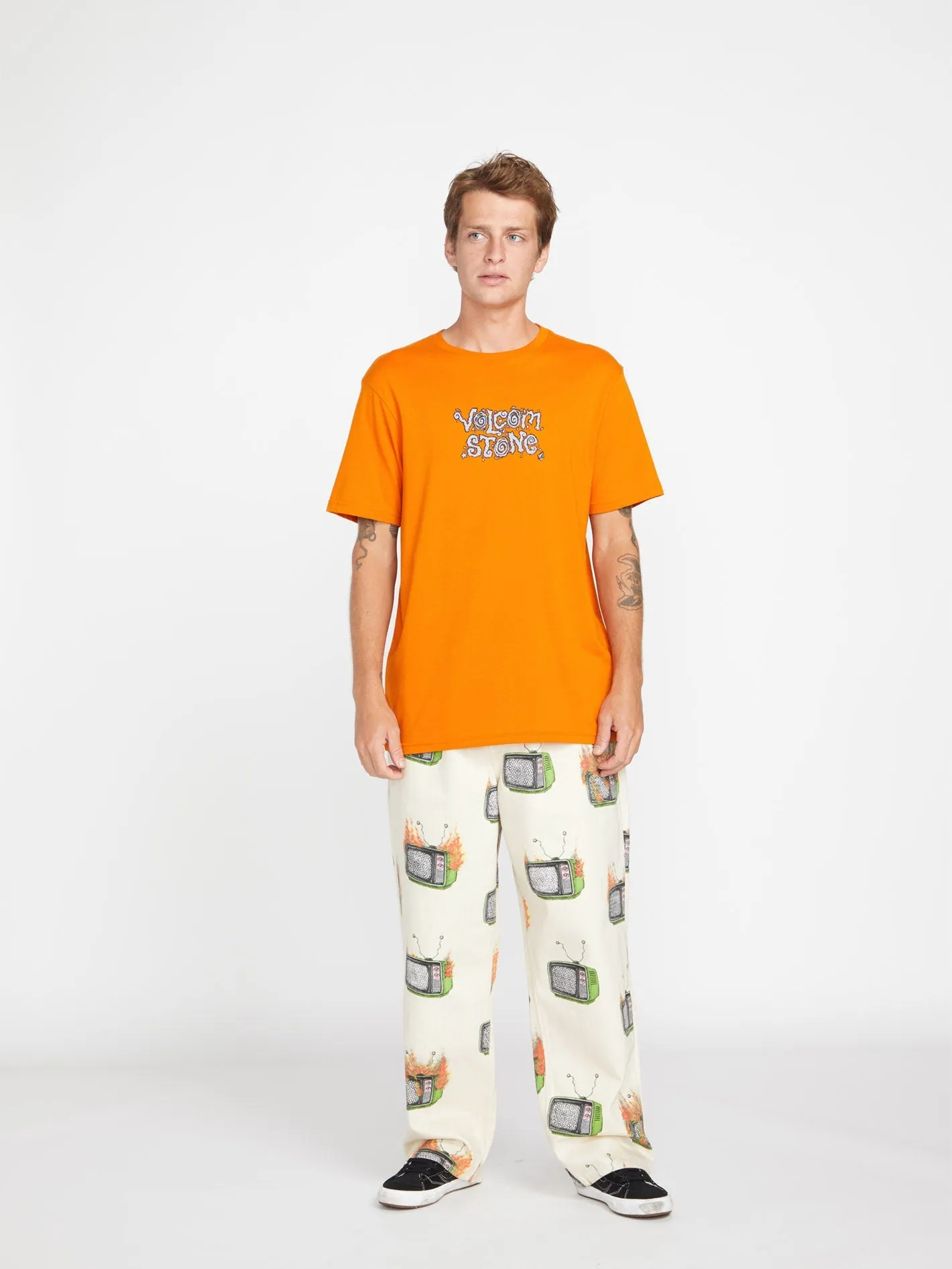 Justin Hager In Type T-shirt - SAFFRON