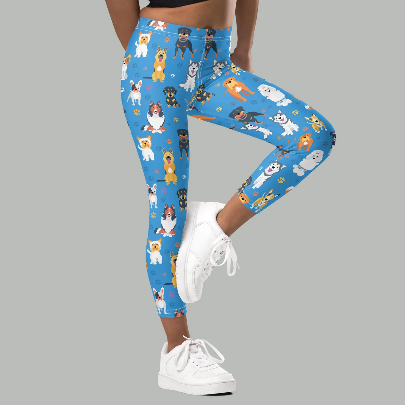 Kids/Youth Blue Dogs Leggings
