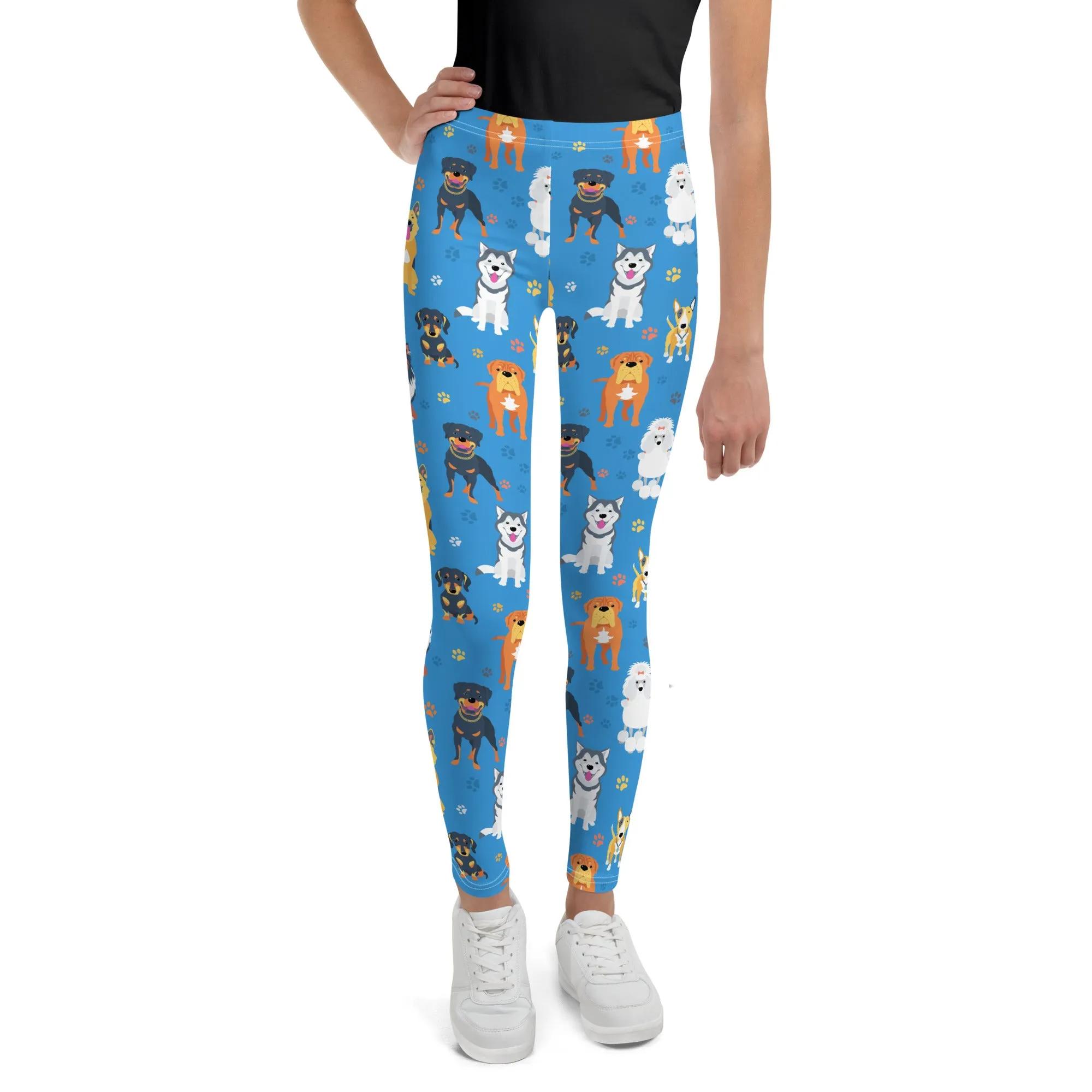 Kids/Youth Blue Dogs Leggings