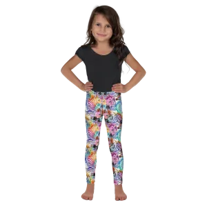 Kids/Youth Rainbow Zebra Leggings