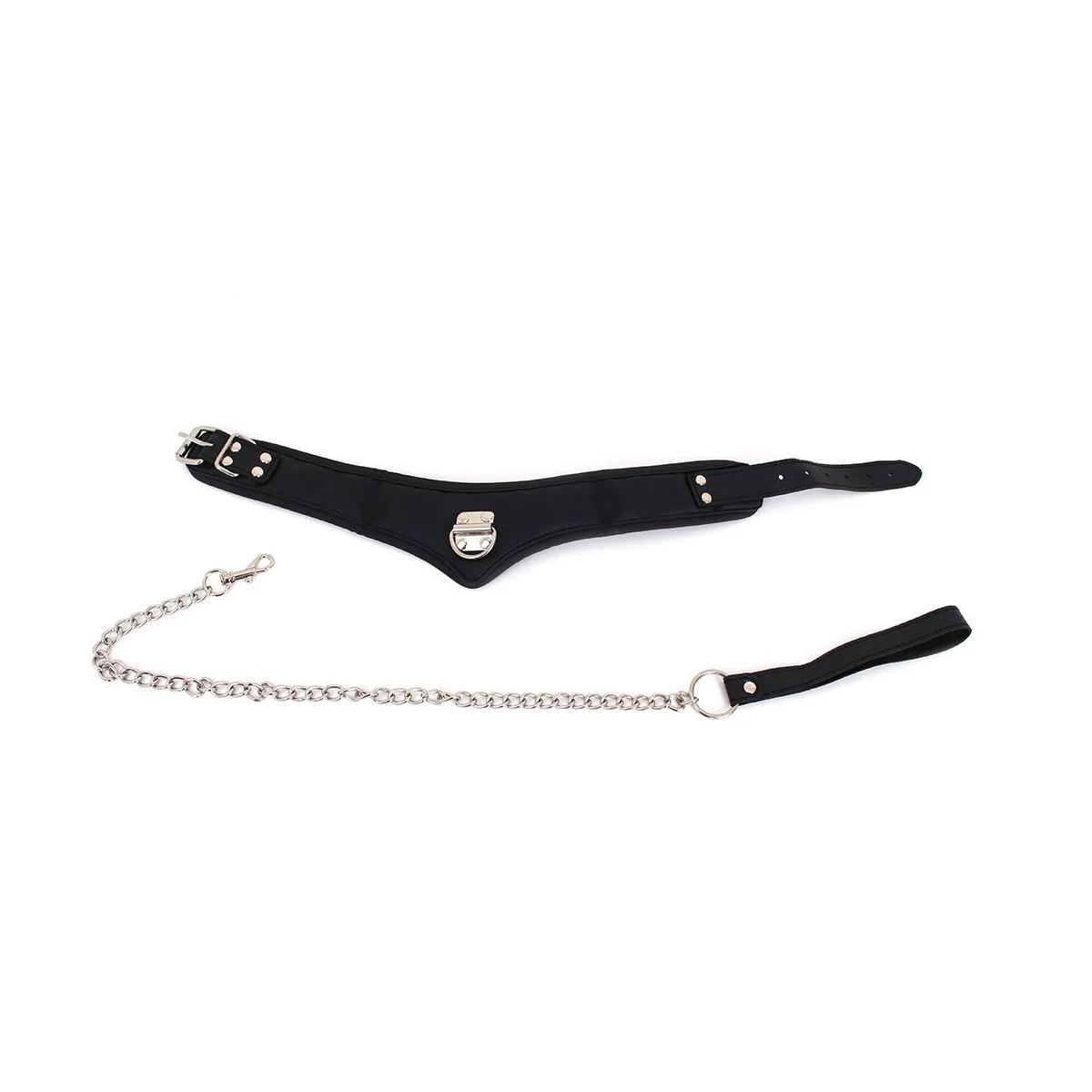 Kiotos - Basic Collar Met leash Van PU leer
