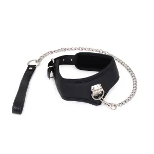 Kiotos - Basic Collar Met leash Van PU leer
