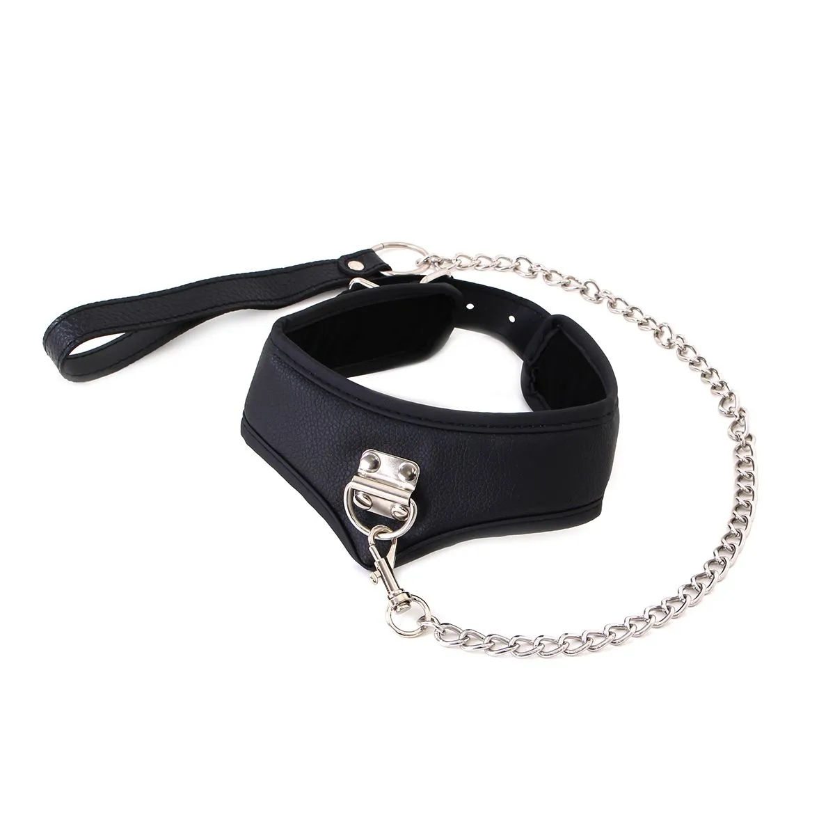 Kiotos - Basic Collar Met leash Van PU leer