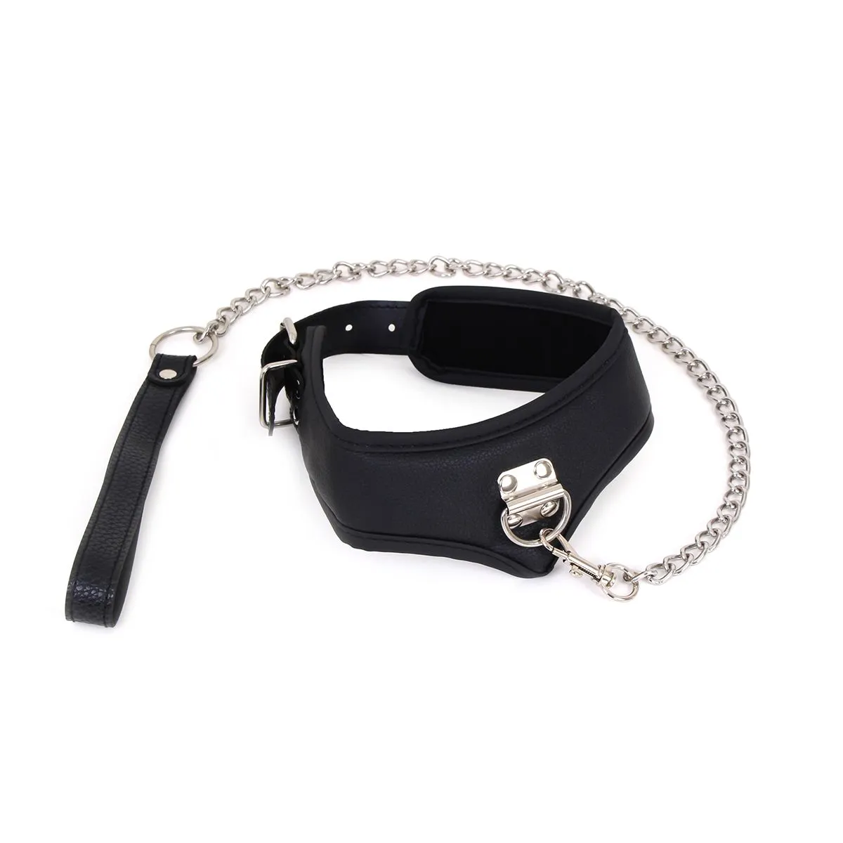 Kiotos - Basic Collar Met leash Van PU leer
