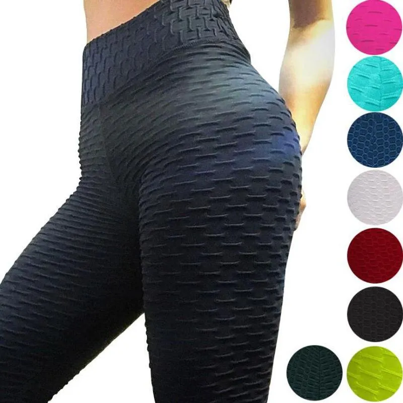 Ladies Textured Push Up Leggings