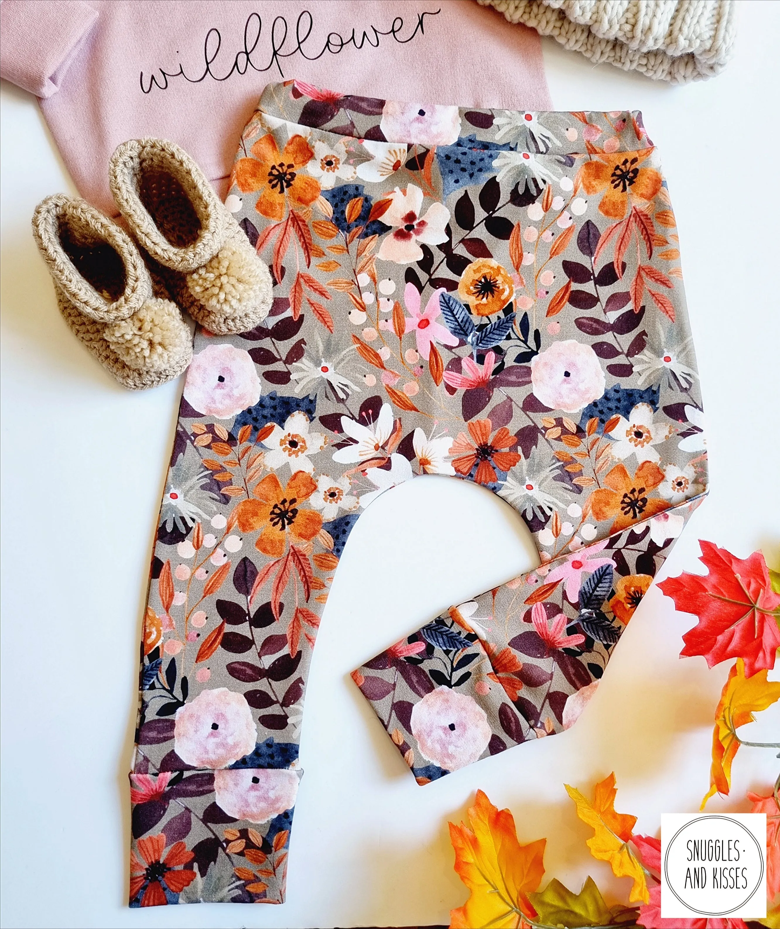 Leggings-Autumn Floral Print-New!