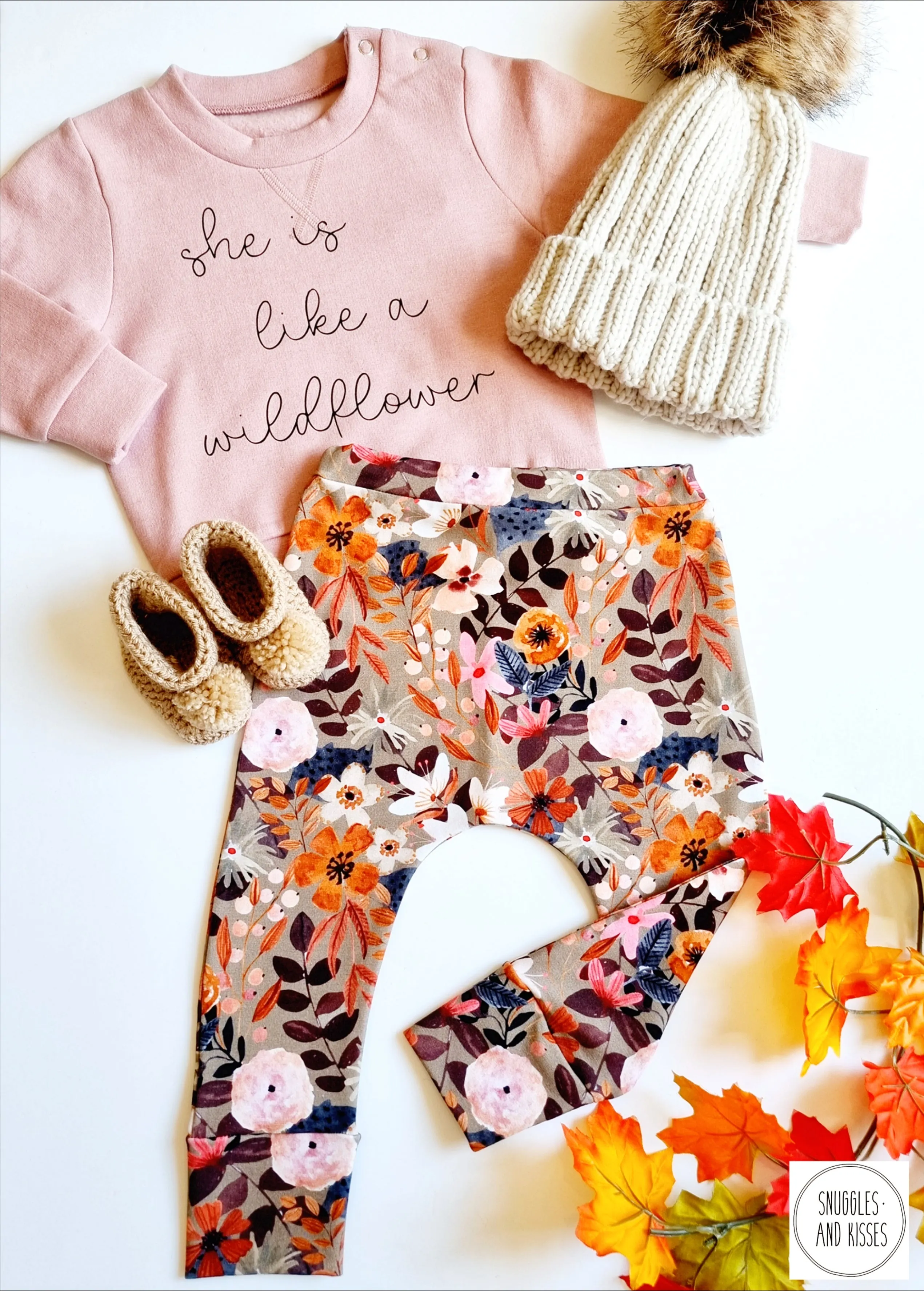 Leggings-Autumn Floral Print-New!