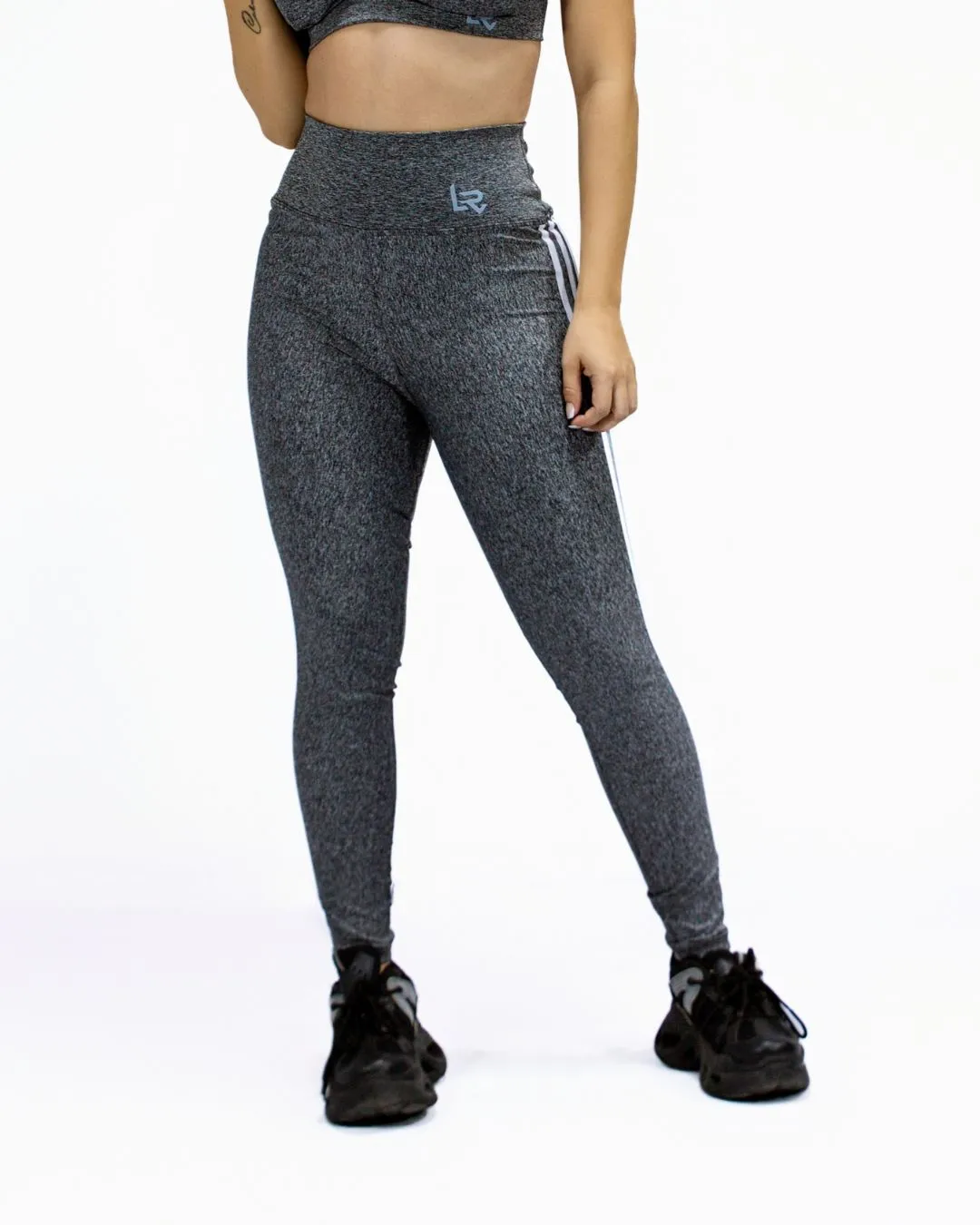 Leggins Line Gris  Tela Gruesa