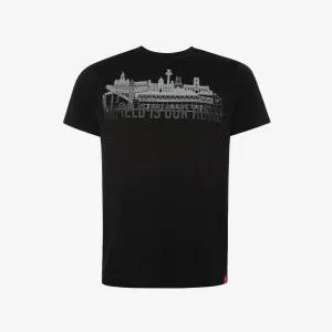 LFC Mens Black Liverpool Skyline Tee