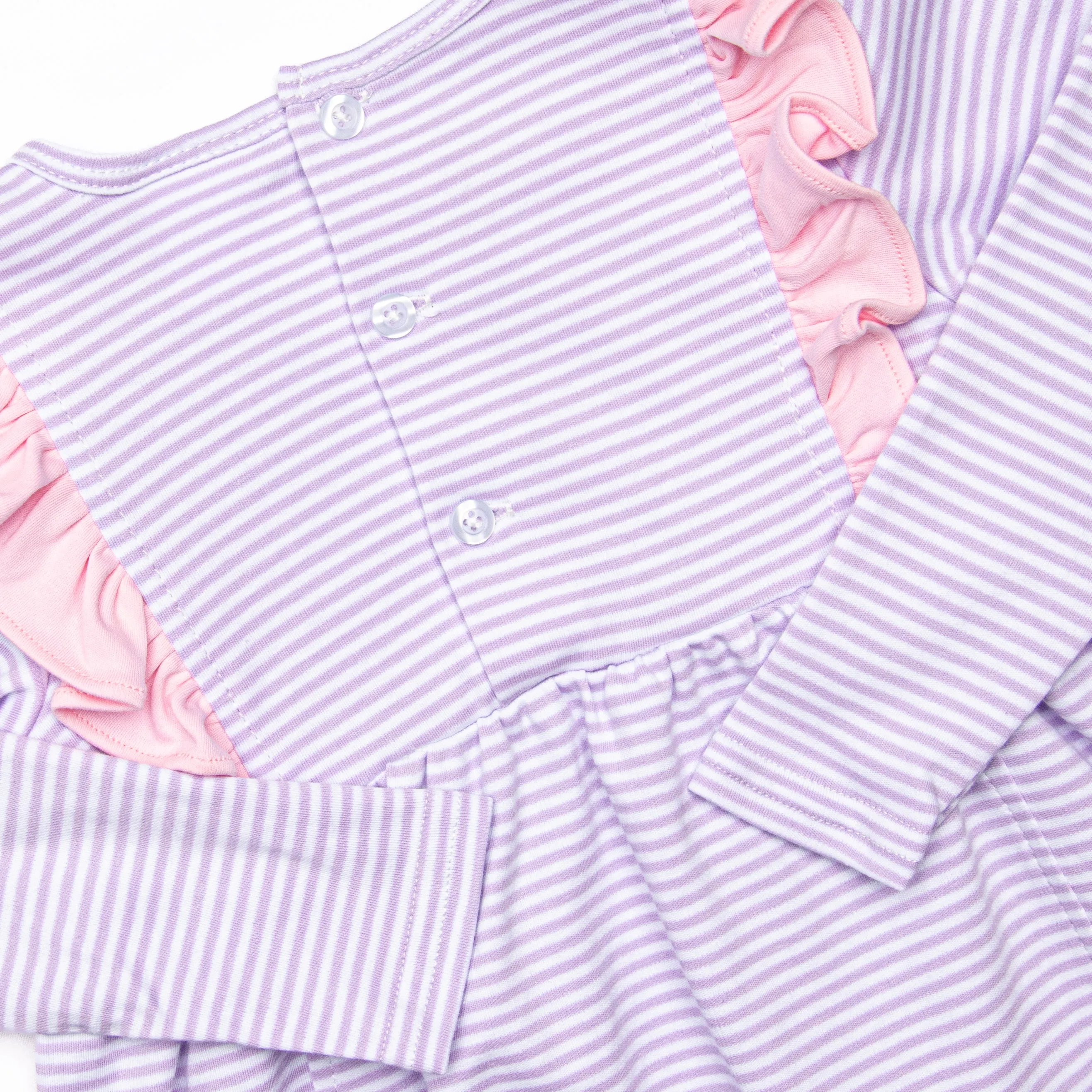 Lillie Flutter Pima Legging Set, Purple