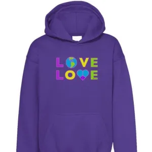 Love & Peace, Heavy-Blend Youth Unisex Hoodie