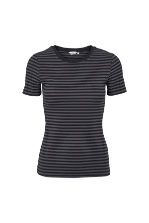 Ludmilla O-Neck - Blackened pearl / black
