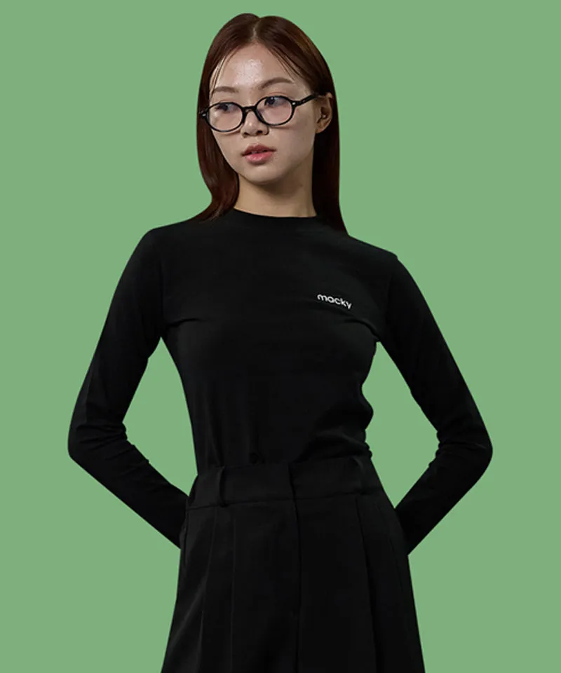 MACKY Golf: Basic Spring Inner T-Shirt - Black