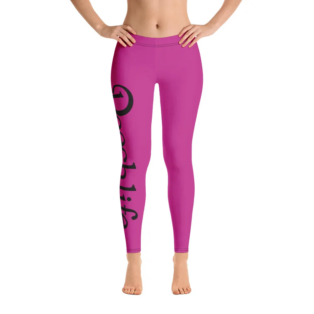 Magenta Beechlife Leggings Right Leg