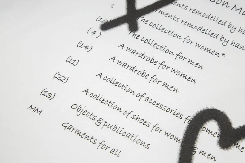 Maison Margiela Digital Letters T-Shirts
