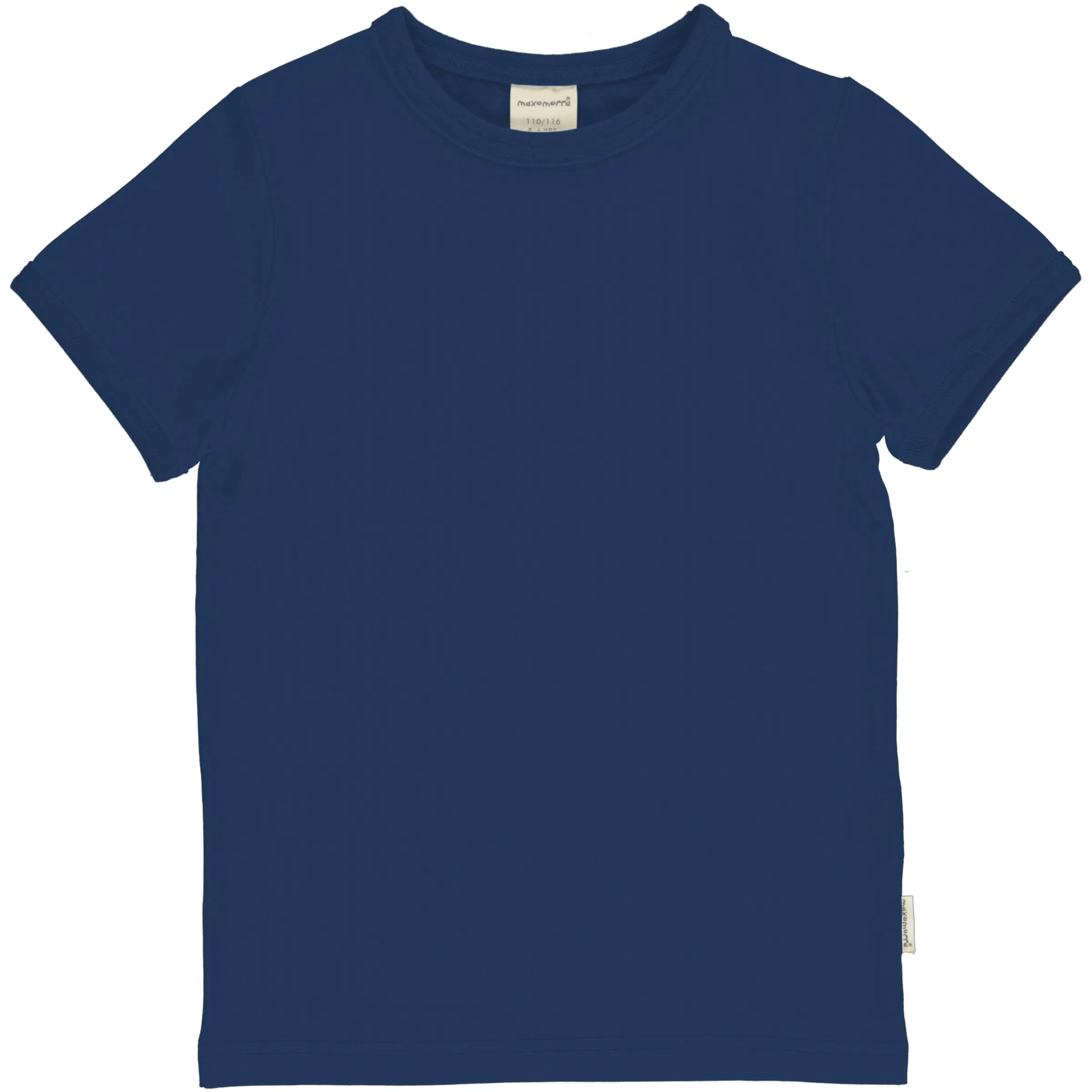 Maxomorra Short Sleeved Basic Top - Navy
