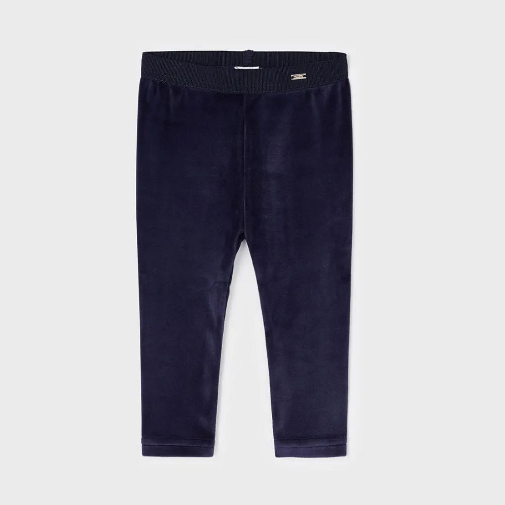 Mayoral 00727-093 Basic Velvet Leggings (Blue)