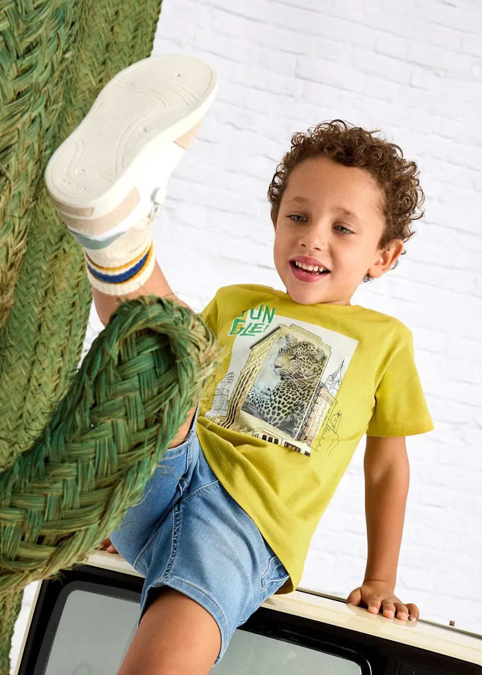 Mayoral Boys Lenticular Jungle T-Shirt 3043 Gold