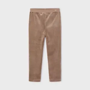 Mayoral Velvet Leggings - Camel