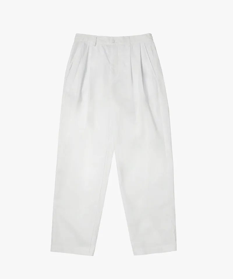 MCC Two Tuck Tapered Pants - White