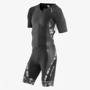 MENS 226 SHORT SLEEVE RACE SUIT BK-WH