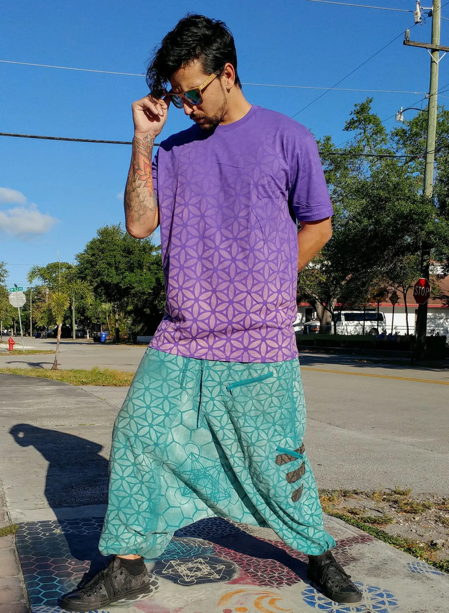 Metatron's Cube Harem Pants
