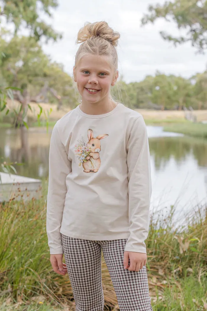 Milky | Bunny Bouquet Long Sleeve Tee | Sizes 8-12