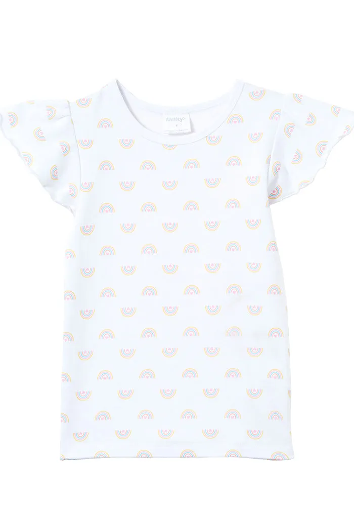 Milky | Rainbow Frill Tee | Sizes 2-7