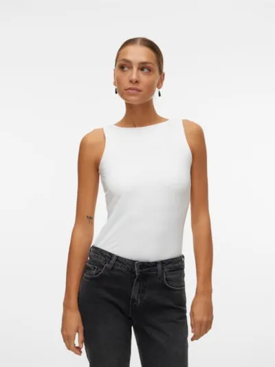Million Bright White Basic Cami Top