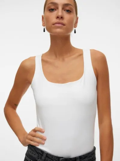 Million Bright White Basic Cami Top