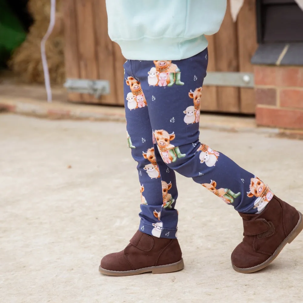Mini Farm Animals Leggings | Cotswold Baby Co