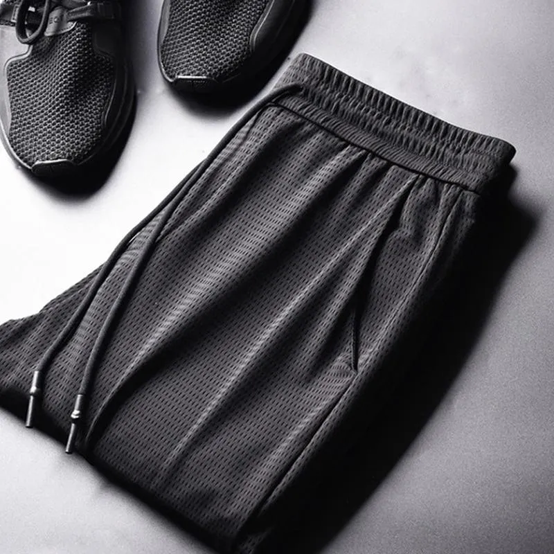 Männer Eisseide Fitness Elastische Hose