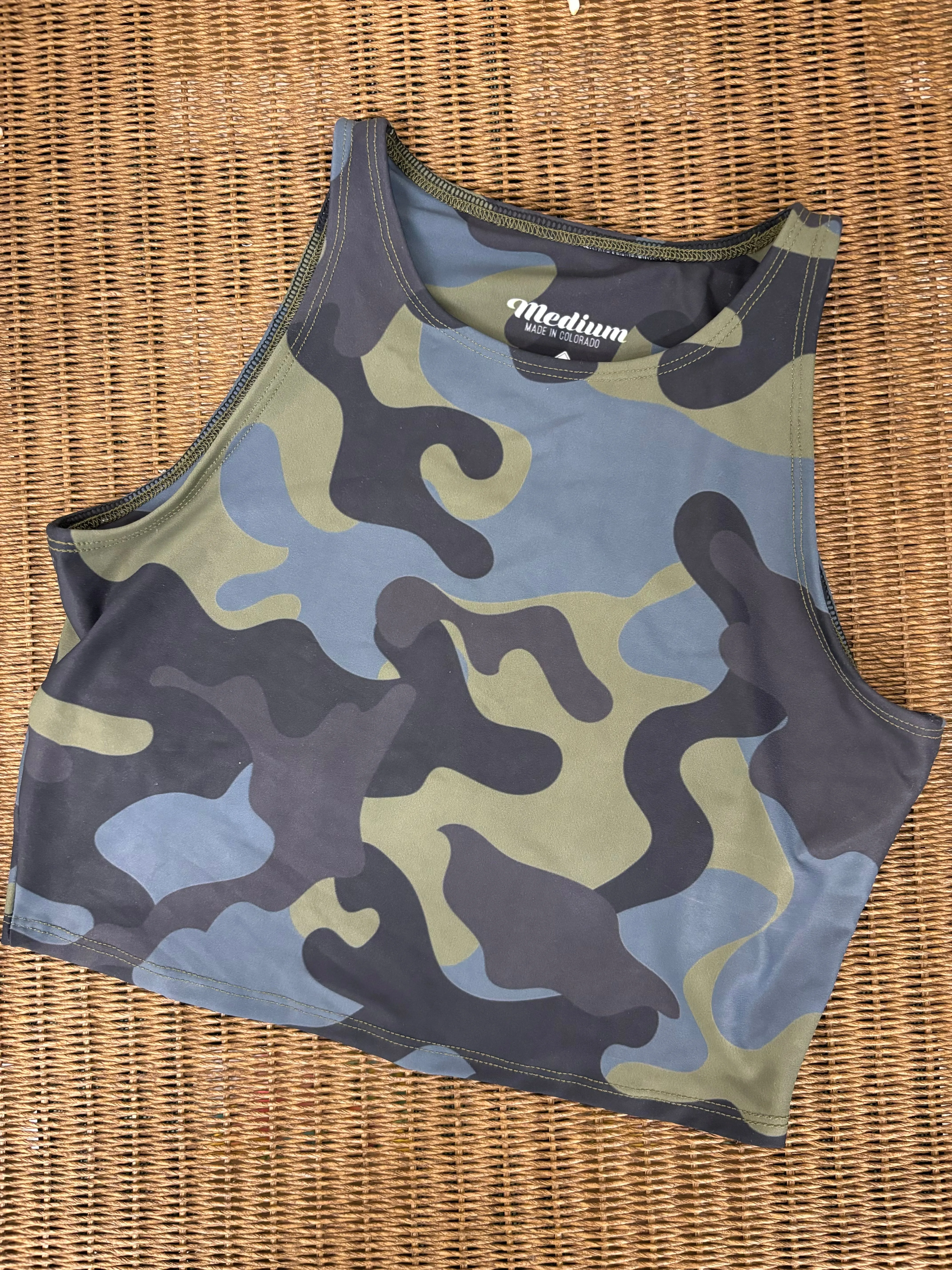 Moss Camo Crop Top *FINAL SALE*
