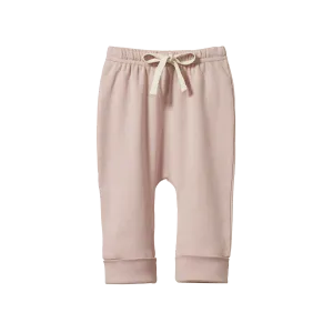 NATURE BABY DRAWSTRING PANTS ROSE BUD