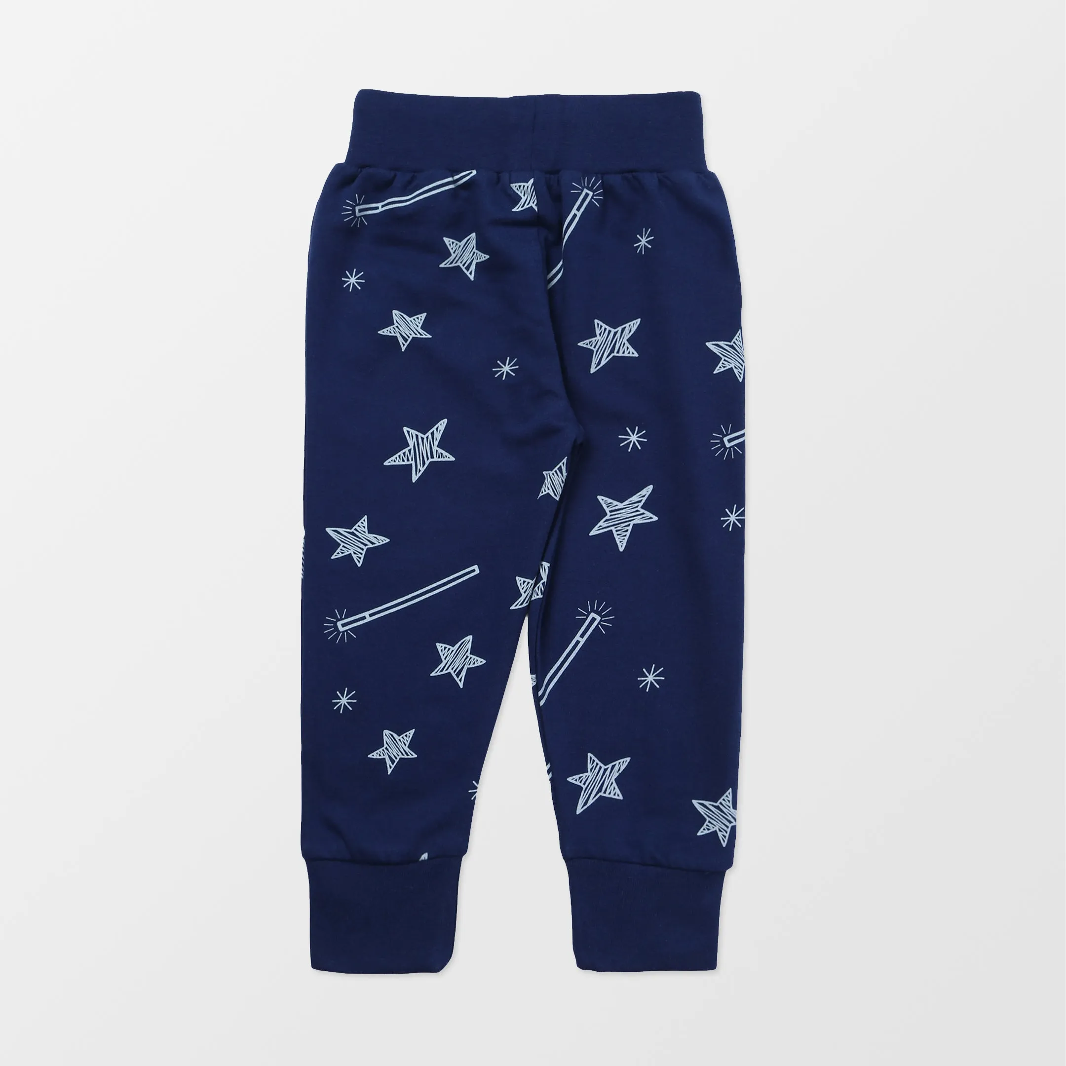 Navy Star Print Joggers