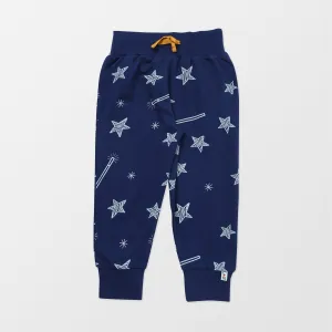 Navy Star Print Joggers