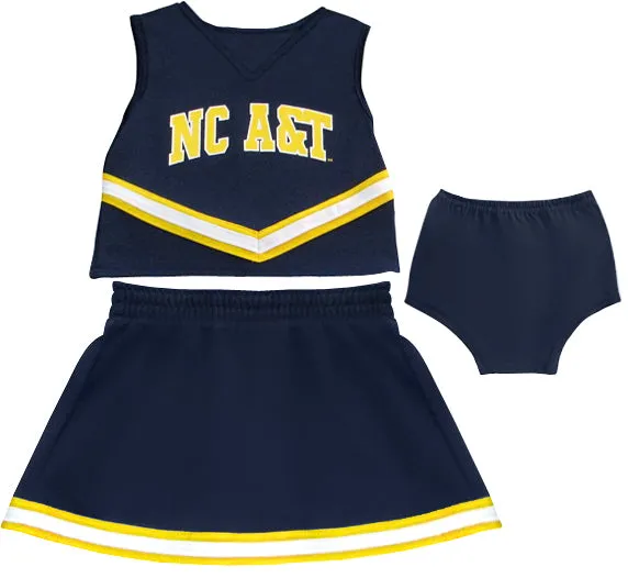 NC A&T’s Littlest Cheer Outfit – 3 Piece Set