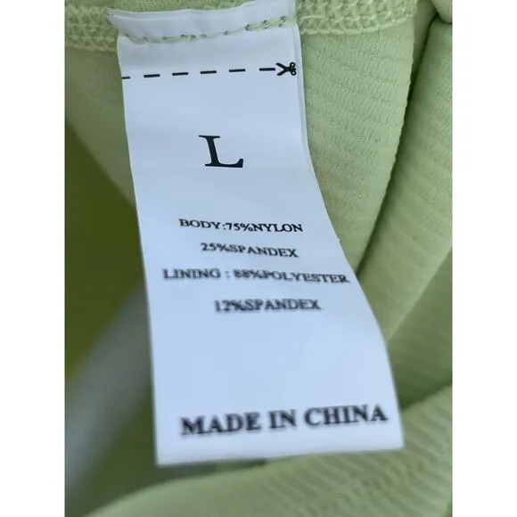 NWT Halara athletic dress with  built in shorts Matcha Latte Green L