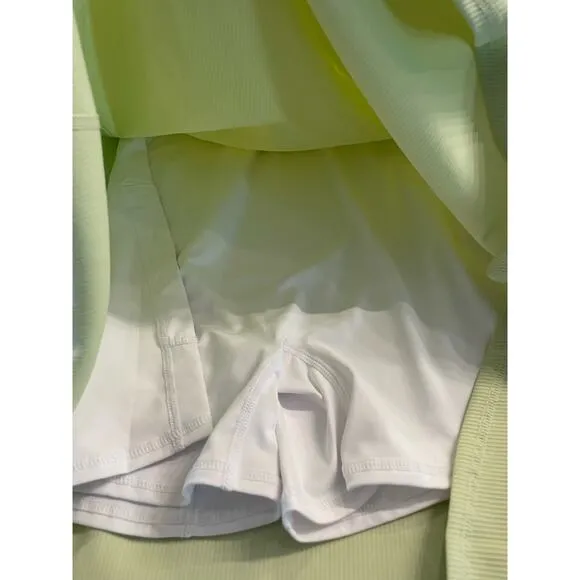 NWT Halara athletic dress with  built in shorts Matcha Latte Green L