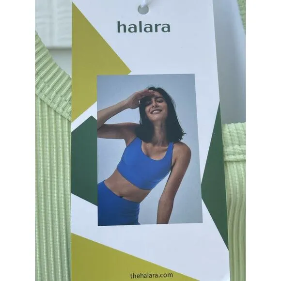NWT Halara athletic dress with  built in shorts Matcha Latte Green L